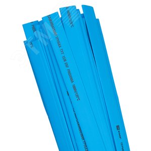 Трубка термоусаживаемая ТУТ нг 14/7 синяя в отрезках по 1м PROxima