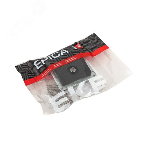 Механизм розетки TV+RJ45 (cat5), чёрный Эпика EKF - фото 10