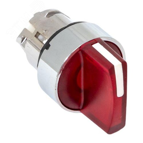 Механизм переключателя исполнительный XB4 красный на 2 положения возвратный без фиксации с подсветкой с короткой ручкой PROxima - фото 7