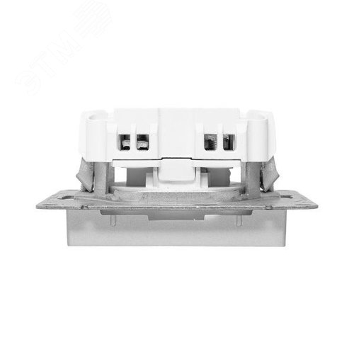 Эпика Механизм розетки 16А без заземления со шторками алюминий EKF - фото 6