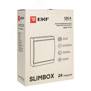 Щит распределительный ЩРН-П-24 SlimBox белая дверца IP41 PROxima - фото 2