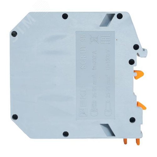 Клемма проходная винтовая UT 95 мм2 серая EKF - фото 6