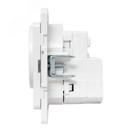 Стокгольм Механизм Розетки 1-местной с/з, USB A+C 16А винтовые клеммы белый с защ. штор. EKF - фото 4