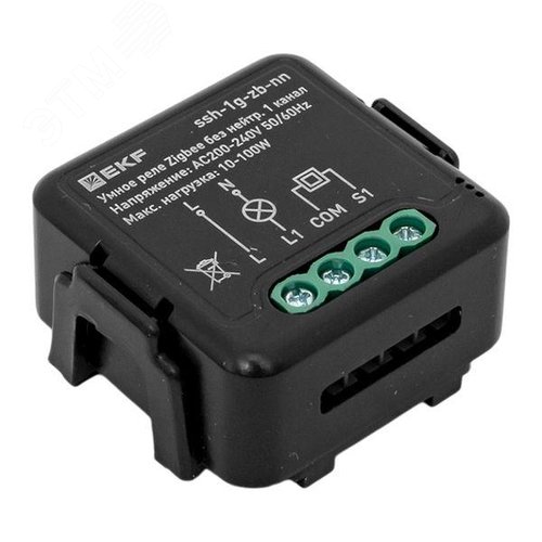 Умное реле в подрозетник 1-канальное без нейтрали Zigbee EKF Connect Select - фото 8