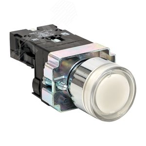 Изображение товара Кнопка BA21 с подсветкой 24В белая NO PROxima (шт)