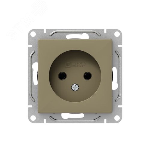 Механизм розетки  16А  без заземления  без шторок  шампань Эпика EKF - фото 1