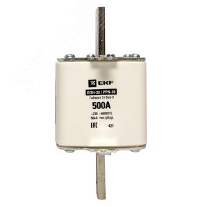 Вставка плавкая ППН-39 630/500А габарит 3 - фото 3