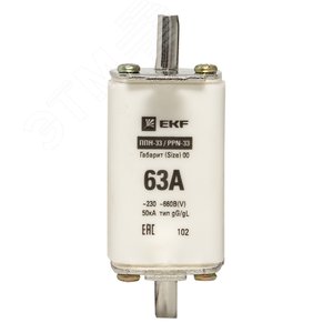 Вставка плавкая ППН-33 160/63А габарит 00 - фото 2