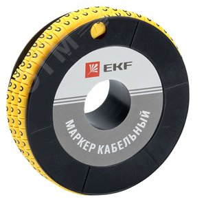 Маркер кабельный 2.5кв.мм 0 (1000ед) (ЕС-1) plc-KM-2.5-0 EKF