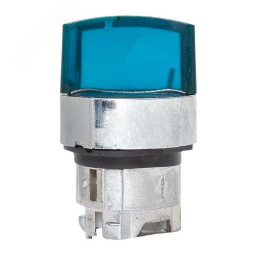 Механизм исполнительный переключателя S4 синий на 2 положения возвратный без фиксации, без подсветки с короткой ручкой PROxima - фото 5
