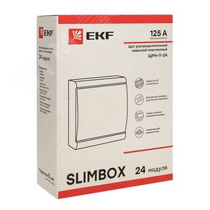 Щит распределительный навесной ЩРН-П-24 SlimBox IP41 PROxima sb-n-24 EKF - 3