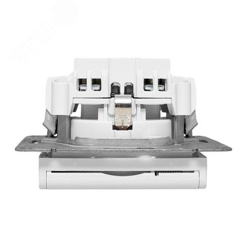 Эпика Механизм розетки 16А IP44 с заземлением со шторками c крышкой белый EKF - фото 11