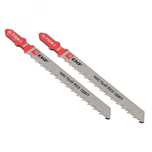 Пилки для электролобзика прямые T101B (чистовой рез по ДВП)(SK5)(2 шт)  Expert - фото 1