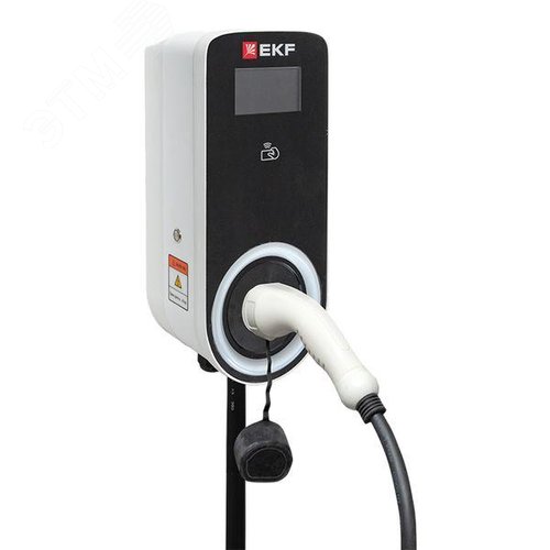 Изображение товара Станция зарядная для электромобилей переменного тока 22 кВт с GB/T коннектором EKF Impulse (шт)