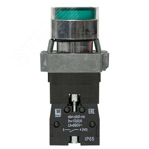 Кнопка BA31 с подсветкой 230В зеленая NO IP65 PROxima - фото 2