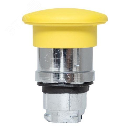 Исполнительный механизм кнопки XB4 ''Грибок'' желтый возвратный без фиксации без подсветки PROxima - фото 3