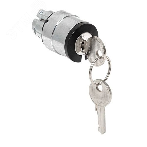 Механизм переключателя исполнительный ХB4 на 2 положения с замком, с извлечением ключа во всех положениях IP65 - фото 1