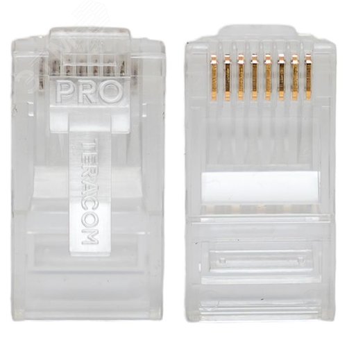 Коннектор RJ-45 TERACOM PRO неэкранированный 8P8C 30мкд Cat.6 универсальный (упак.20шт) - фото 3