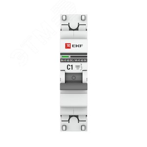 Выключатель автоматический 1P 1А (C) 6кА ВА 47-63 DC PROxima - фото 2