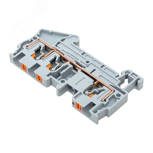 Клемма Push-in 4 мм2 3 вывода серая EKF - фото 8