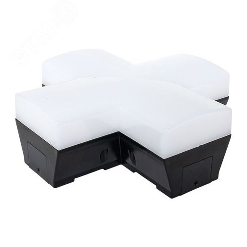 Коннектор фигурный для светодиодных линейных светильников ДБО-X черный 12Вт 4000К IP20 LUMA - фото 1