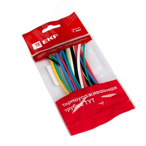 Набор ТУТ нг: 6 цветов по 5шт. Разного диаметра (1/0,5 , 1,5/0,75 , 2/1 , 2,5/1,25 , 3/1,5) 100мм. PROxima - фото 1