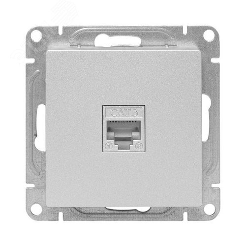 Эпика Механизм розетки RJ11 алюминий EKF - фото 2