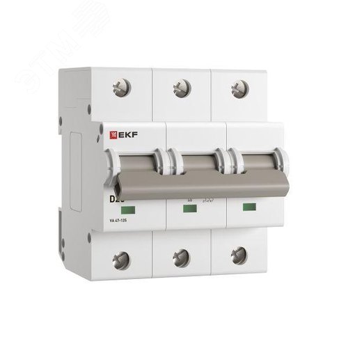 Выключатель автоматический ВА 47-125 3P 25А (D) 15кА PROXIMA - фото 2