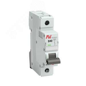 Выключатель автоматический AV-10 1P 40A (B) 10kA AVERES - фото 1
