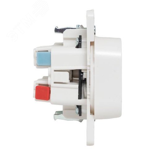 Стокгольм Механизм Розетки 2-местной б/з 10А белый с защ. штор. - фото 3