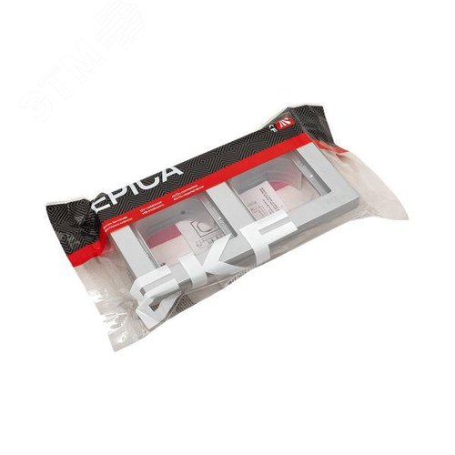 Эпика Рамка 2-местная IP44 алюминий пластик EKF - фото 8