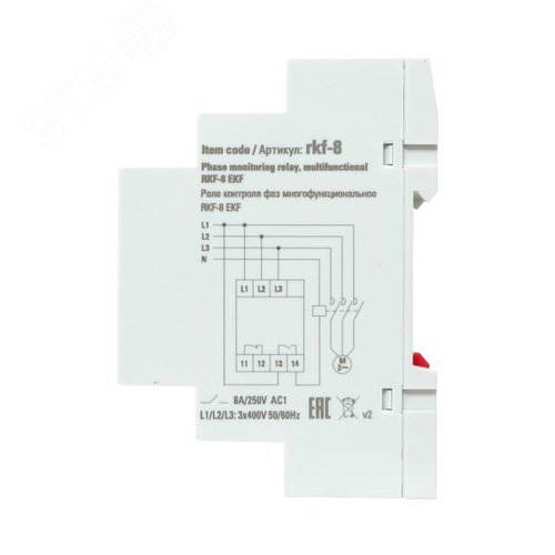 Реле контроля фаз многофункциональное - фото 6