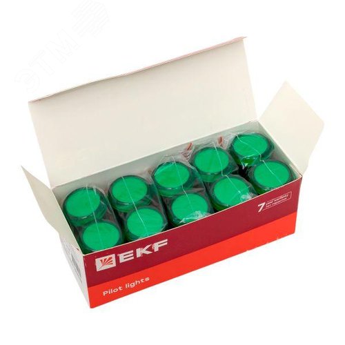 Матрица светодиодная AD16-22HS зеленый 220-400 В AC/DC - фото 9