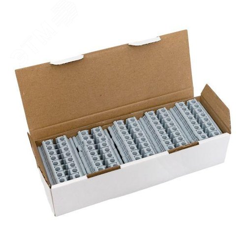 Клемма проходная винтовая UT 6 мм2 серая EKF - фото 11