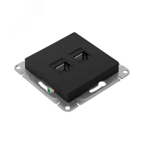 Эпика Механизм розетки RJ45 - 2шт (cat5) черный EKF - фото 6