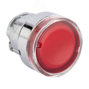 Исполнительный механизм кнопки XB4 красный плоский возвратный без фиксации, с подсветкой XB4BW-R EKF