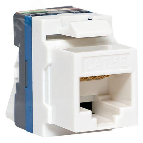 Модуль Keystone TERACOM CS Cat.5E неэкранированный 110 IDC 180 градусов самозажимной (Toolless) серый - фото 1