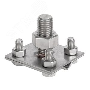 Зажим прута на штыре, пластина d 56x56 мм Ni PROxima - фото 2