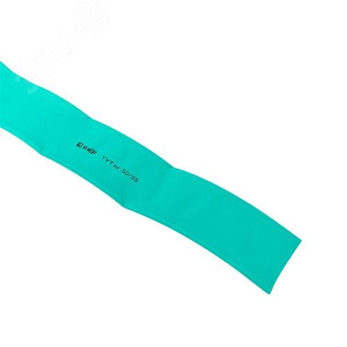 Трубка термоусаживаемая ТУТ нг 50/25 зелёная рулон PROxima - фото 5