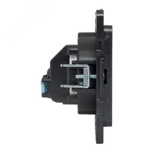 Стокгольм Механизм Розетки 1-местной б/з 10 А черный с защ. штор. - фото 3