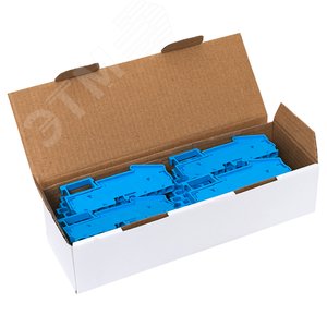 Клемма пружинная ST 4 мм2 4 вывода синяя EKF - фото 3