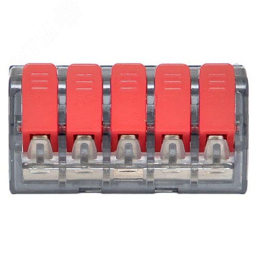 Клемма СМК 221-415 с рычагом 5 отверстий блистер (20шт.) EKF - фото 4