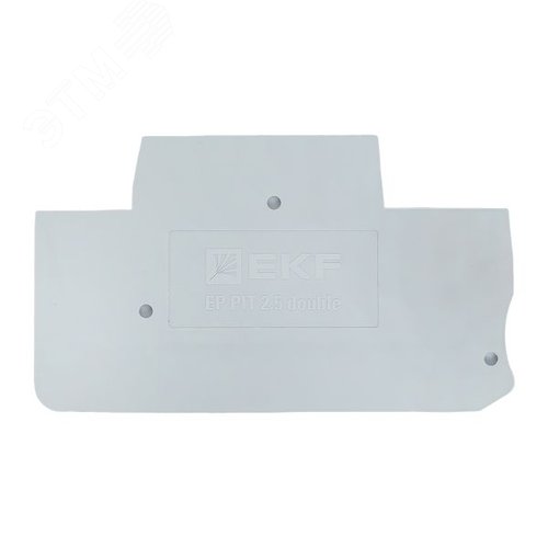 Заглушка для пружинной двухуровневой 2.5 Push-in серая - фото 2