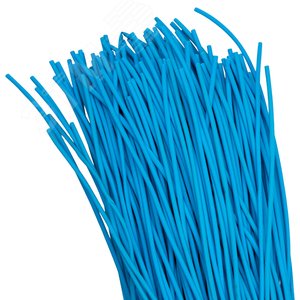 Трубка термоусаживаемая ТУТ нг 2/1 синяя в отрезках по 1м PROxima