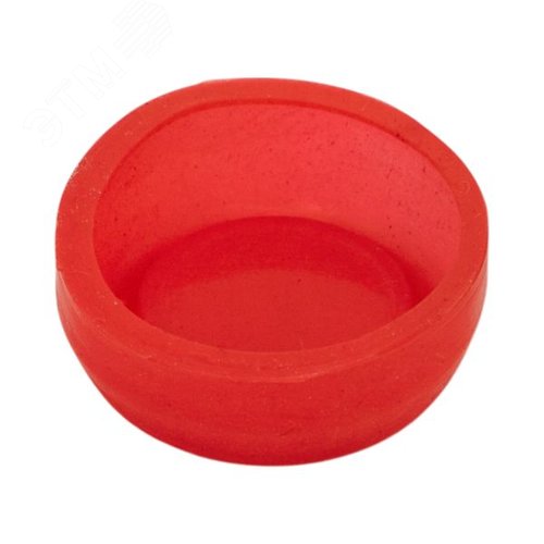 Силиконовый колпачок красный для плоской кнопки XB4 - фото 2