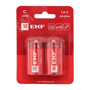 Изображение товара Алкалиновая батарейка типа C(LR14) блистер 2шт. (упак)