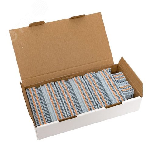 Клемма Push-in 1.5 мм2 4 вывода серая EKF - фото 10