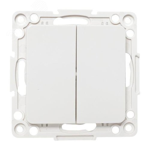 Стокгольм Механизм Выключателя 2-кл. проходного 10А в/к белый - фото 2