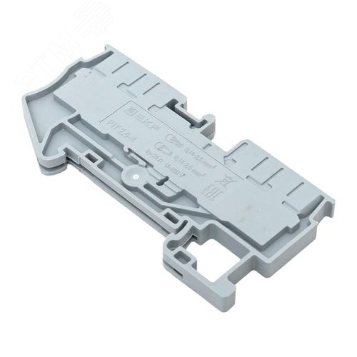 Клемма Push-in 2.5 мм2 4 вывода серая EKF - фото 7