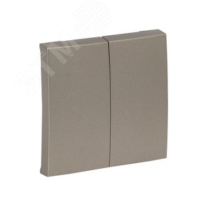 Валенсия лицевая панель выключателя 2-кл. 10А кашемир - фото 1